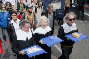 Aandeel van het Paleis voor Volksvlijt, tulpenbol, (eet)baar goud. (foto Govert Driessen)